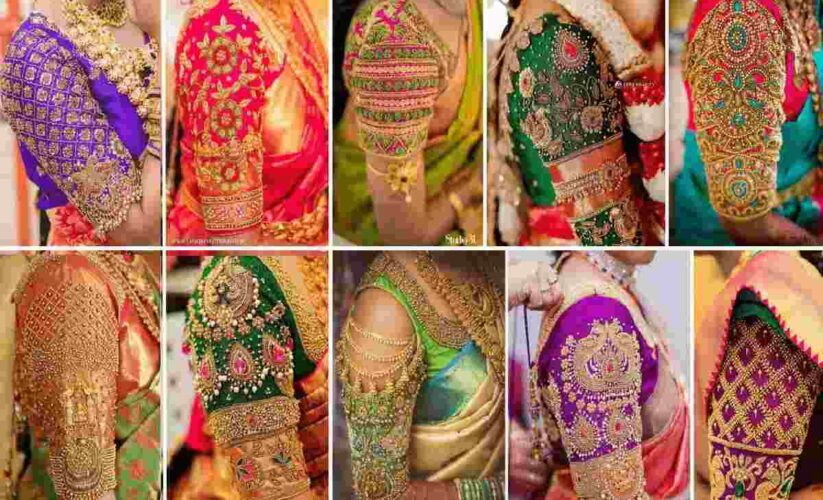 Wedding Aari Work Blouse Hand Designs