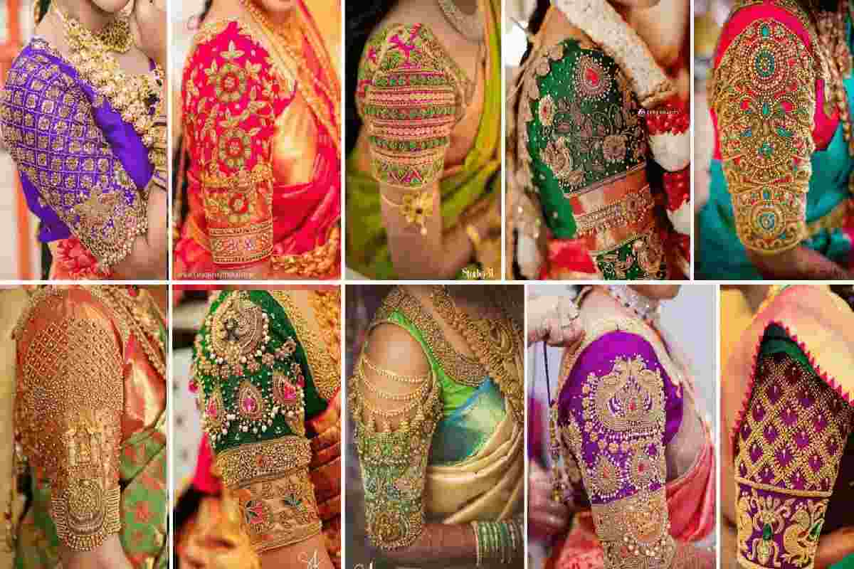 Wedding Aari Work Blouse Hand Designs