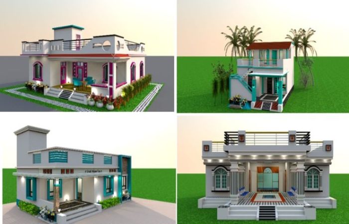 Top Village House Front Design Images